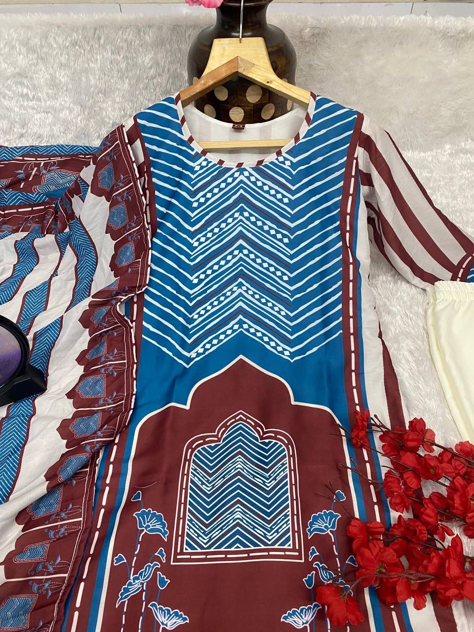 DC G59 Muslin Digital Printed Kurti With Bottom Dupatta Wholesale Price In Surat